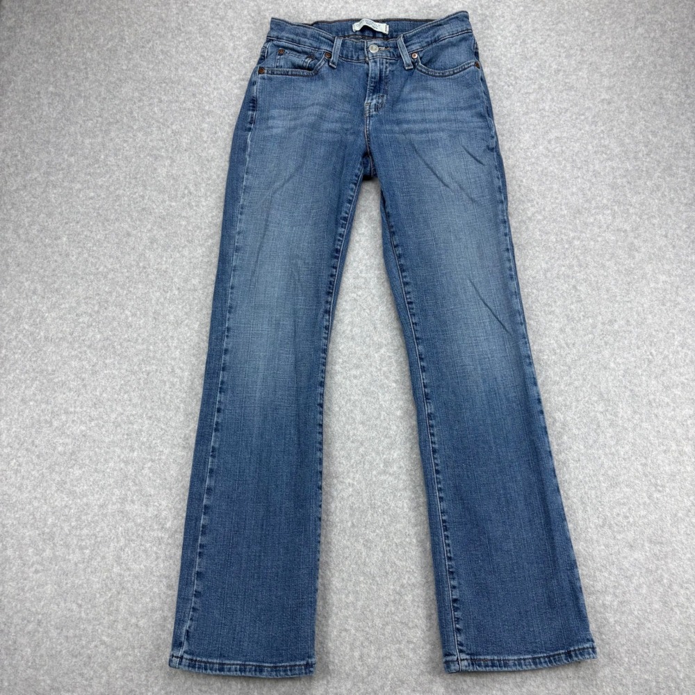 Levis Jeans Womens 4M Blue Bootcut Curvy 529 Mid Rise Stretch Cowgirl Casual